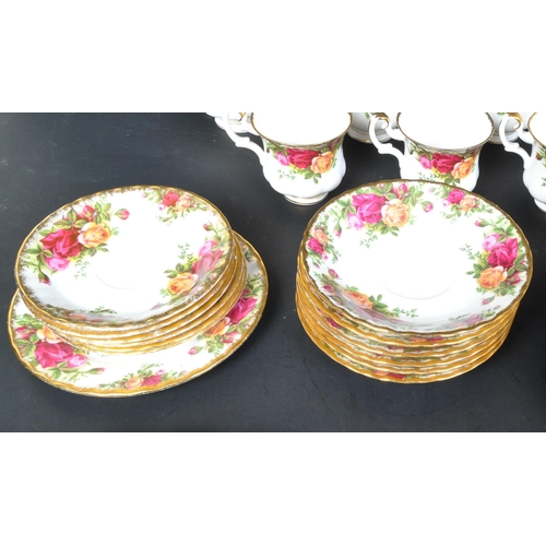 773 - Royal Albert - Old Country Roses tea / dinner service. Vintage 20th Century circa 1960's. Comprising... 