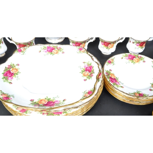 773 - Royal Albert - Old Country Roses tea / dinner service. Vintage 20th Century circa 1960's. Comprising... 