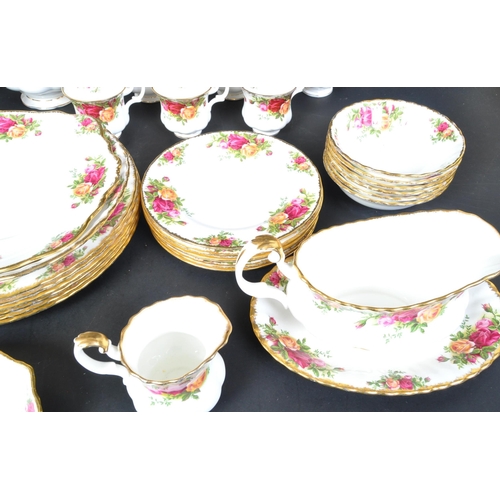 773 - Royal Albert - Old Country Roses tea / dinner service. Vintage 20th Century circa 1960's. Comprising... 