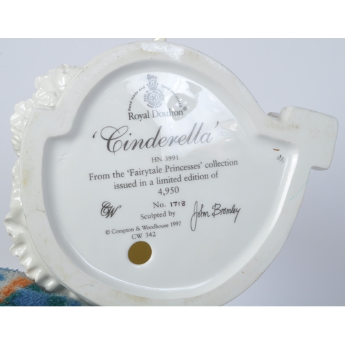 601A - A vintage 20th century Royal Doulton bone china limited edition 'Cinderella' figure HN3991 from the ... 