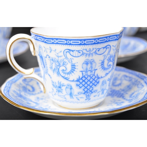 721 - An Edwardian early 20th century circa 1912 Royal Crown Derby fine bone china tea cabaret service on ... 