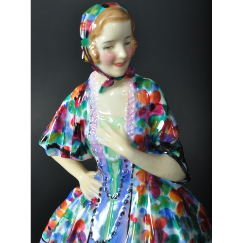 601 - An early 20th century Royal Doulton hand painted porcelain figurine 'Jasmine', HN182'. Dated 1837. I... 