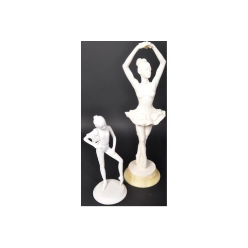 696 - A vintage 20th Century Franklin porcelain - The Royal Ballet - 'Young ballerina' Testing Pointe by B... 