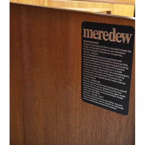 1151 - A retro vintage mid 20th Century Meredew room wall teak sideboard / high board. Having a removeable ... 