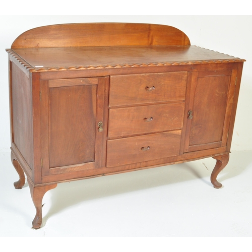 1154 - An early 20th century South African hardwood sideboard credenza originally from South Africa. Raised... 