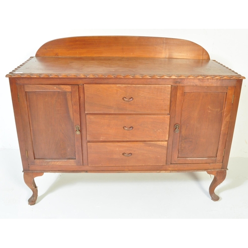 1154 - An early 20th century South African hardwood sideboard credenza originally from South Africa. Raised... 