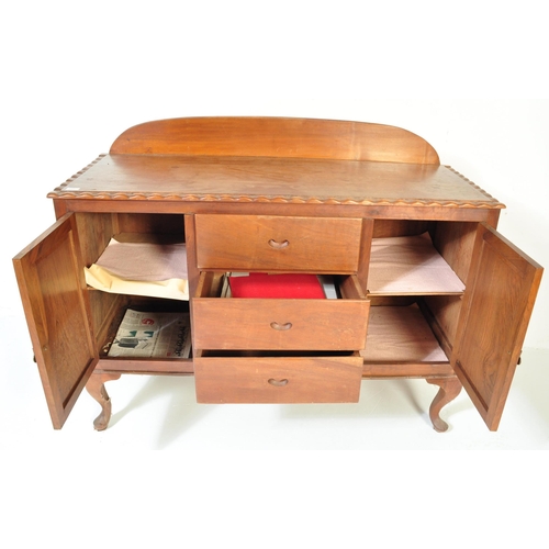 1154 - An early 20th century South African hardwood sideboard credenza originally from South Africa. Raised... 