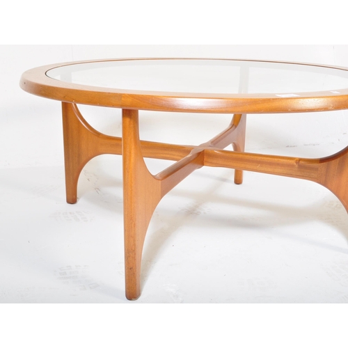 1175 - A retro vintage 1960's G-plan astro style teak wood atomic / coffee / centre occasional table with d... 