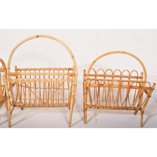 1180 - An assortment of vintage retro 20th century circa. 1970's bamboo furniture in the Italian style. The... 