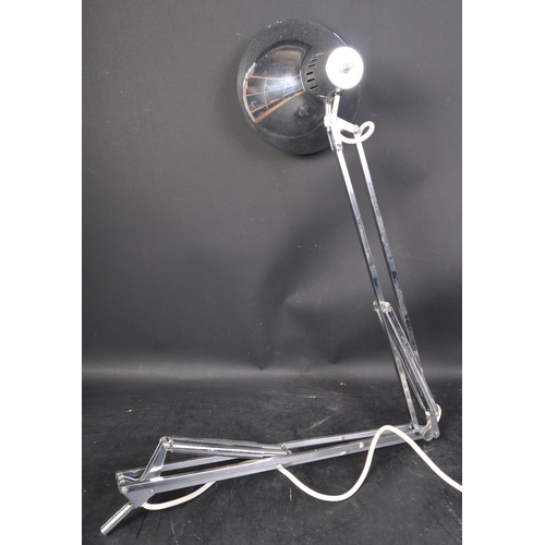 1206 - Herbert Terry style contemporary wall / desk mounted bracket Anglepoise. Chrome with adjustable arm ... 