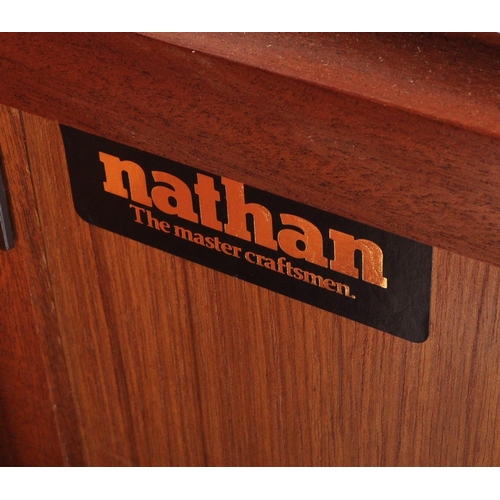 1222 - Nathan Furniture - Squares Range - Two pieces of retro vintage mid 20th century circa. 1960's teak N... 