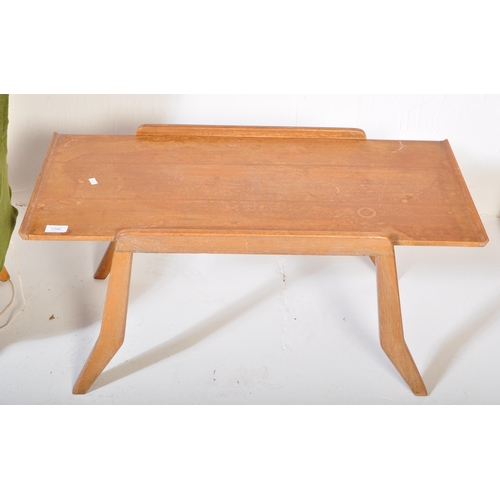 1266 - A collection of retro vintage mid 20th Century teak wood furniture. Comprising of heavily stained co... 