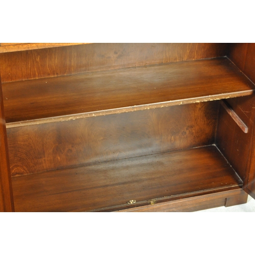 1308 - A 1960's mid century Minty lawyers bureau bookcase. The sliding glass bookcase top over fall front b... 