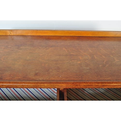 1367 - A retro vintage mid 20th century oak 1940's sideboard of CC Utility committee design. The sideboard ... 