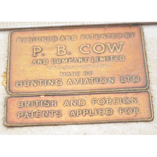 1378 - P. B. Cow & Company - Hunting Aviation Ltd - A retro 20th Century Art Deco aluminium-clad Basildon B... 