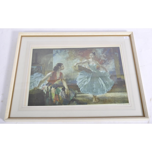 1453 - After Sir William Russell Flint - Framed and glazed print being signed in pencil by the artist and n... 