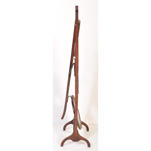 1485 - An early 20th Century circa 1920's mahogany folding cake stand. Having an carry handle to top, three... 