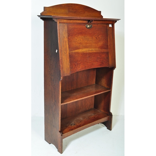 1535 - An early 20th century circa. 1920's Arts and Crafts oak student bureau having a gallery back to top ... 