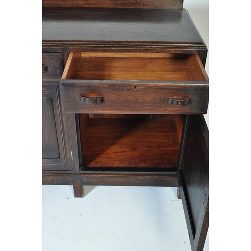 1561 - An early 20th century circa. 1920's mahogany sideboard credenza. The sideboard having a gallery back... 