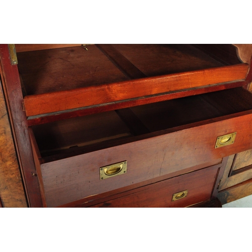 1562 - A Victorian 19th century burr walnut breakfront triple wardrobe. The wardrobe a central full length ... 