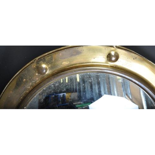 1564 - A mid 20th century vintage circa. 1970's regency revival convex wall mirror of circular having gilt ... 