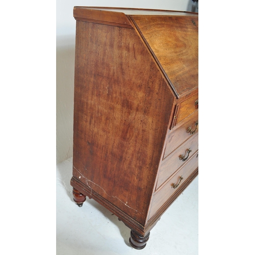 1624 - 18th century George III mahogany chest of drawers. Raised on bracket feet with short and deep drawer... 