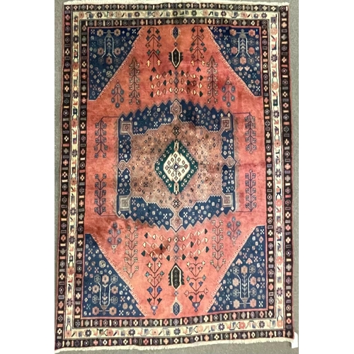 1816 - An early 20th century Northwest Persian Islamic Afshar floor carpet rug having a central medallion o... 