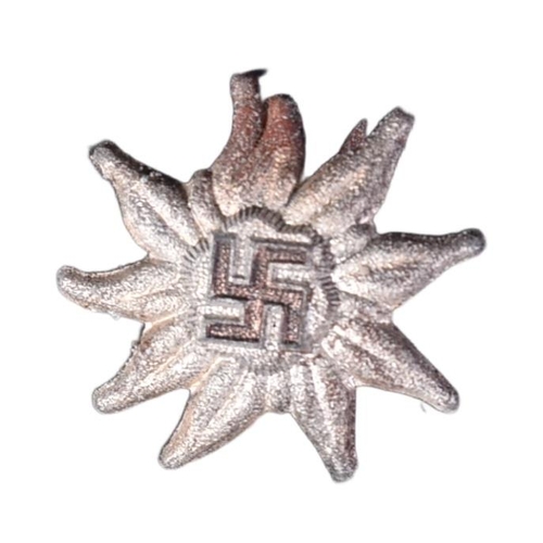 148 - A WWII Second World War Third Reich Nazi German SA Mountain Troop / Ski cap badge. The badge in the ... 