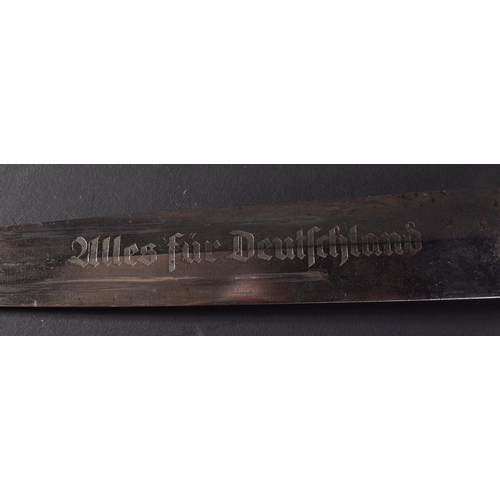 170 - A WWII Second World War Third Reich Nazi German SA Officers dress dagger. The dagger having a shaped... 