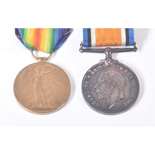 179 - A WWI First World War medal duo awarded to one GS-66939 Pte W. W Garrood of the Royal Fusiliers. Med... 