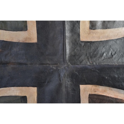 199 - A WWI First World War Imperial German Empire / Prussian Iron Cross canvas / linen painting, similar ... 