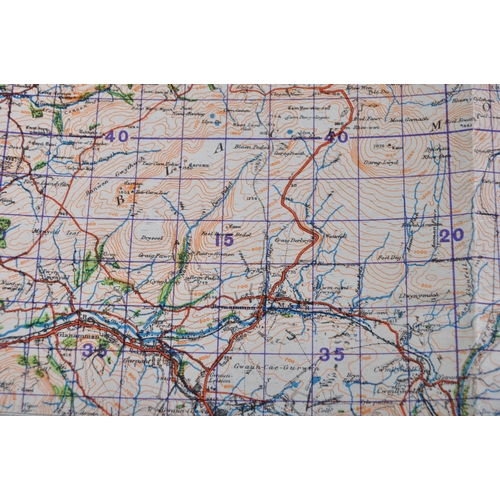 263 - An original WWII Second World War Ordnance Survey Map. Brecon and Llandovery 1940. OS sheet 90. Scal... 