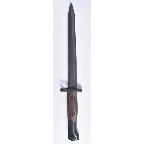 282 - A post Second World War Belgian FN Model 1949 rifle bayonet with matching scabbard. The bayonet with... 