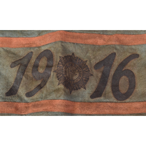 309 - Irish Easter Uprising - a 1916 Irish Republic Easter Rising / Easter Rebellion veterans armband. Gre... 