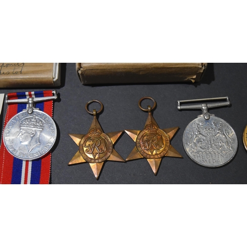 364 - Bristol interest - a WWII Second World War medal group awarded to a Bristol (Fishponds) resident alo... 