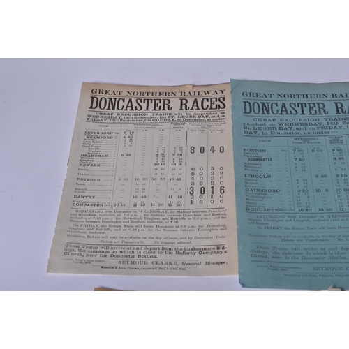 365 - Railwayana - Great Northern Railway Handbills 1870s, 1880s and 1890s. Seven small handbills or poste... 