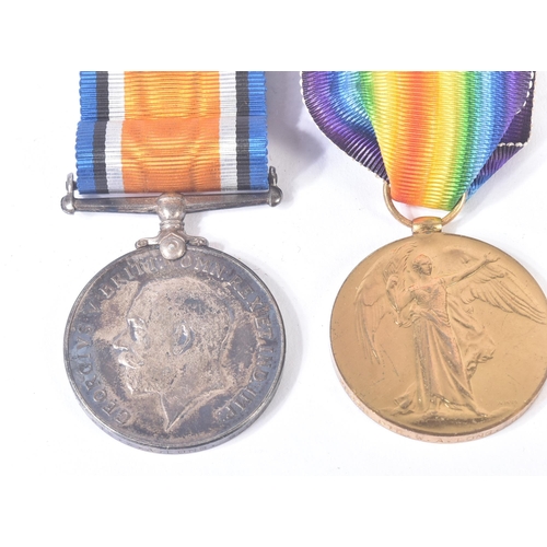 39 - A WWI First World War medal pair and silver pocket watch. The medals awarded to one 26379 Pte W. A L... 