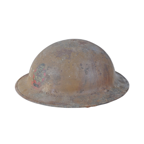 446 - A scarce original WWII Second World War period NFS National Fire Service steel Brodie helmet from Kl... 