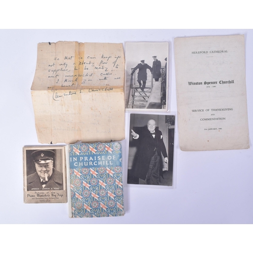 530 - Winston Churchill (1874-1965) - a collection of vintage ephemera relating to Churchill to include; a... 