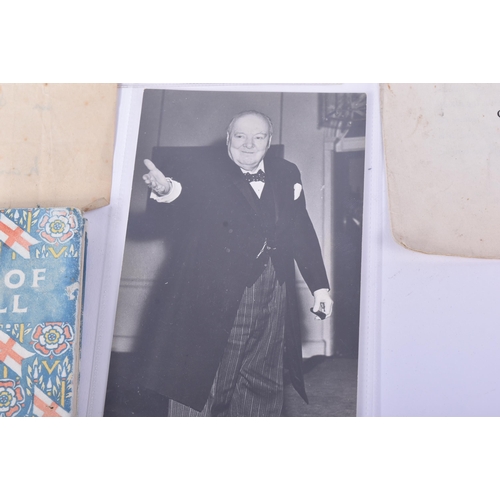 530 - Winston Churchill (1874-1965) - a collection of vintage ephemera relating to Churchill to include; a... 