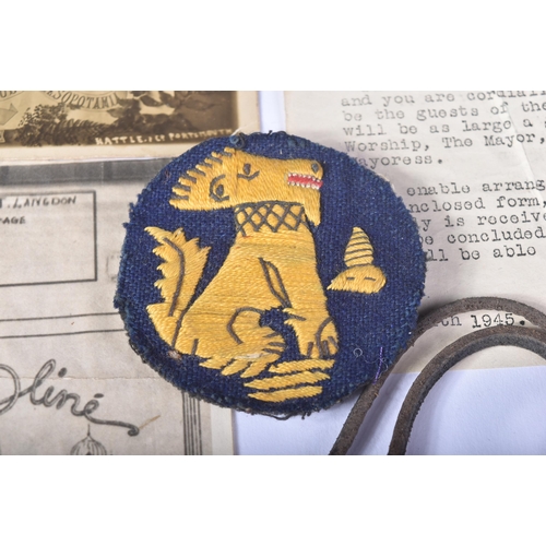 7 - WWII Second World War - a scarce original WW2 'Chindits' special forces cloth uniform patch. Embroid... 