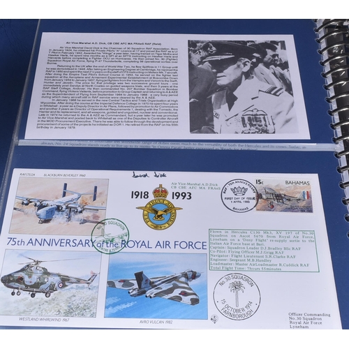 94 - A vintage (1993) RAF Royal Air Force 75th Anniversary First Day Cover commemorative stamp collection... 