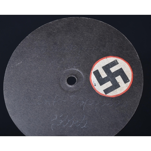 98 - A WWII Second World War interest Third Reich Nazi German propaganda recording believed to Joseph Geo... 