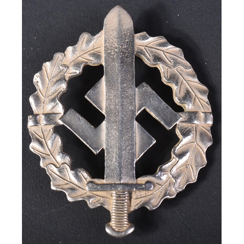 103 - A WWII Second World War Third Reich Nazi German SA Sports Badge. A silver grade example depicting a ... 