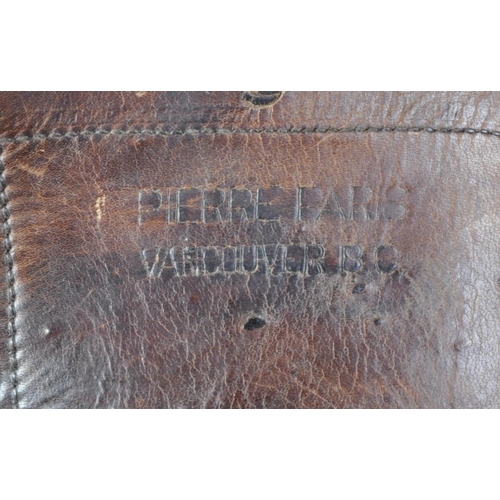 127 - A pair of vintage Canadian ' Pierre Paris ' made hobnailed mountaineering / logging / military boots... 