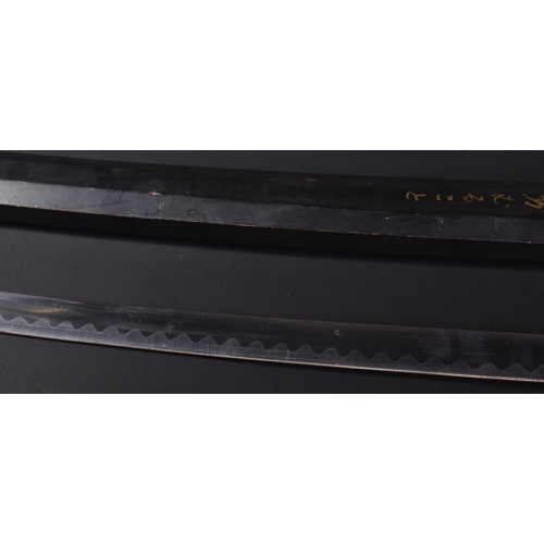 162 - A 20th Century vintage Japanese Samurai Shirasaya. The ebonised wooden Shirasaya simply decorated wi... 