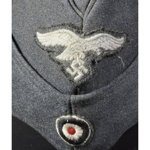 175 - A WWII Second World War Third Reich Nazi German Luftwaffe enlisted mans / NCO's side cap. The cap wi... 