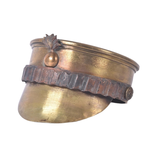 18 - An original WWI First World War British Trench Art in the form of a Kepi hat / ashtray. The hat fash... 