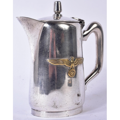 192 - A WWII Second World War Third Reich Nazi German Kriegsmarine Officer Mess Coffee Pot. A 35ml silver ... 