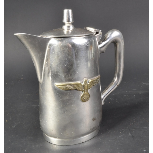 192 - A WWII Second World War Third Reich Nazi German Kriegsmarine Officer Mess Coffee Pot. A 35ml silver ... 